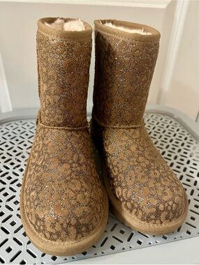 Sparkle Leopard-Print Girls’ UGGs